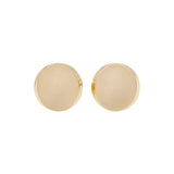 Georg Jensen 18K Yellow Gold Concave Disc Earrings Fine Jewellery Modaselle