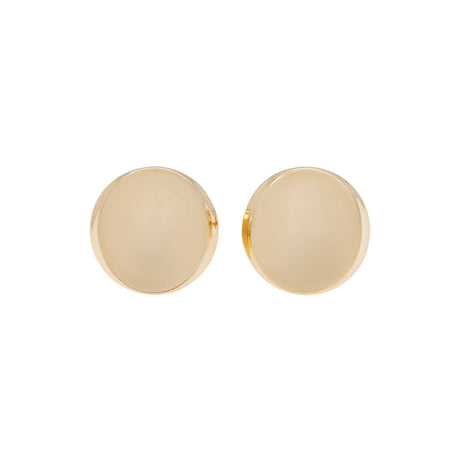 Georg Jensen 18K Yellow Gold Concave Disc Earrings Fine Jewellery Modaselle