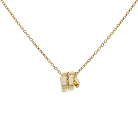 Bulgari 18K Yellow Gold Diamond Serpenti Viper Necklace Designer Jewellery Bulgari