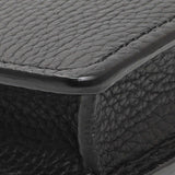 Burberry Black Pebbled Leather Hampshire Wallet On Chain Handbags Burberry