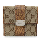 Gucci Monogram Compact Flap Wallet Accessories Gucci