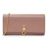 Fendi English Rose Calfskin By The Way Chain Wallet