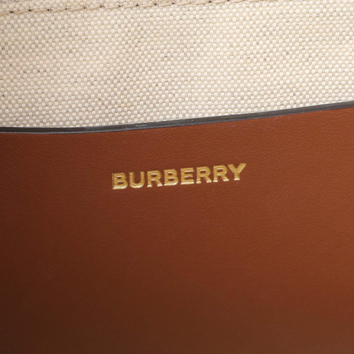 Burberry Canvas Smooth Calfskin Freya Tote Handbags Burberry