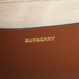 Burberry Canvas Smooth Calfskin Freya Tote Handbags Burberry