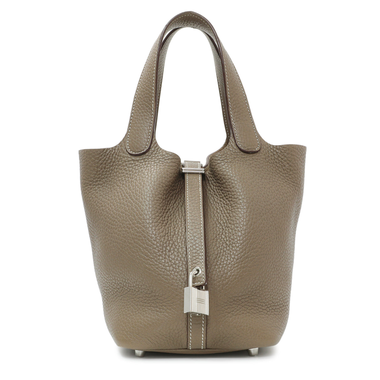 Hermes Etoupe Clemence Picotin Lock 18 Handbags Hermes