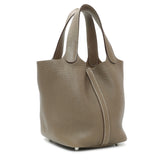 Hermes Etoupe Clemence Picotin Lock 18 Handbags Hermes