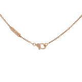 Van Cleef & Arpels 18K Rose Gold Diamond Obsidian Vintage Alhambra Pendant Necklace Designer Jewellery Van Cleef and Arpels