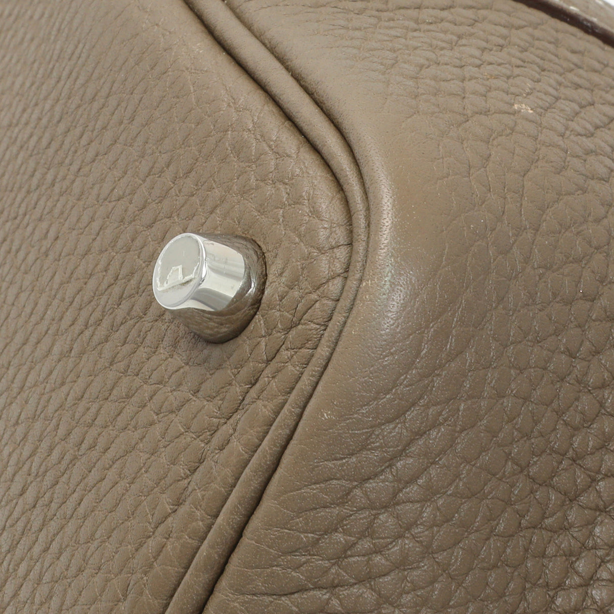 Hermes Etoupe Clemence Picotin Lock 18 Handbags Hermes