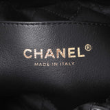 Chanel Black Shiny Calfskin Quilted Mini Chanel 22 Handbags Chanel