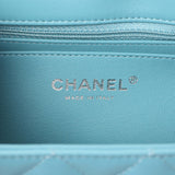 Chanel Blue Quilted Lambskin Mini Rectangular Flap Handbags Chanel