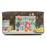 Louis Vuitton Monogram 2022 Christmas Animation New York Soho Pochette Felicie Chain Wallet