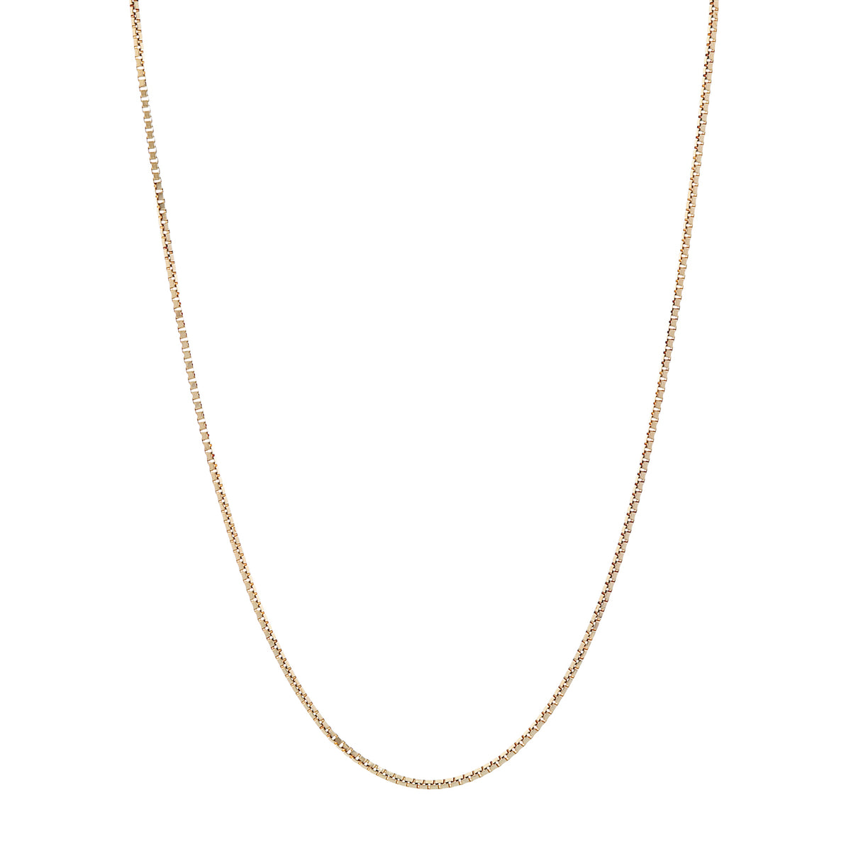 10K Yellow Gold Box Link Chain Fine Jewellery Modaselle