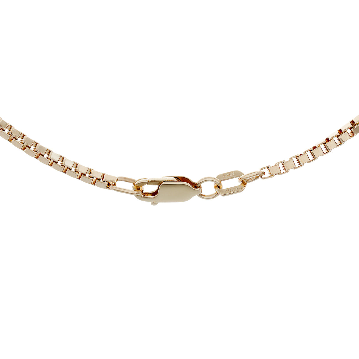 10K Yellow Gold Box Link Chain Fine Jewellery Modaselle