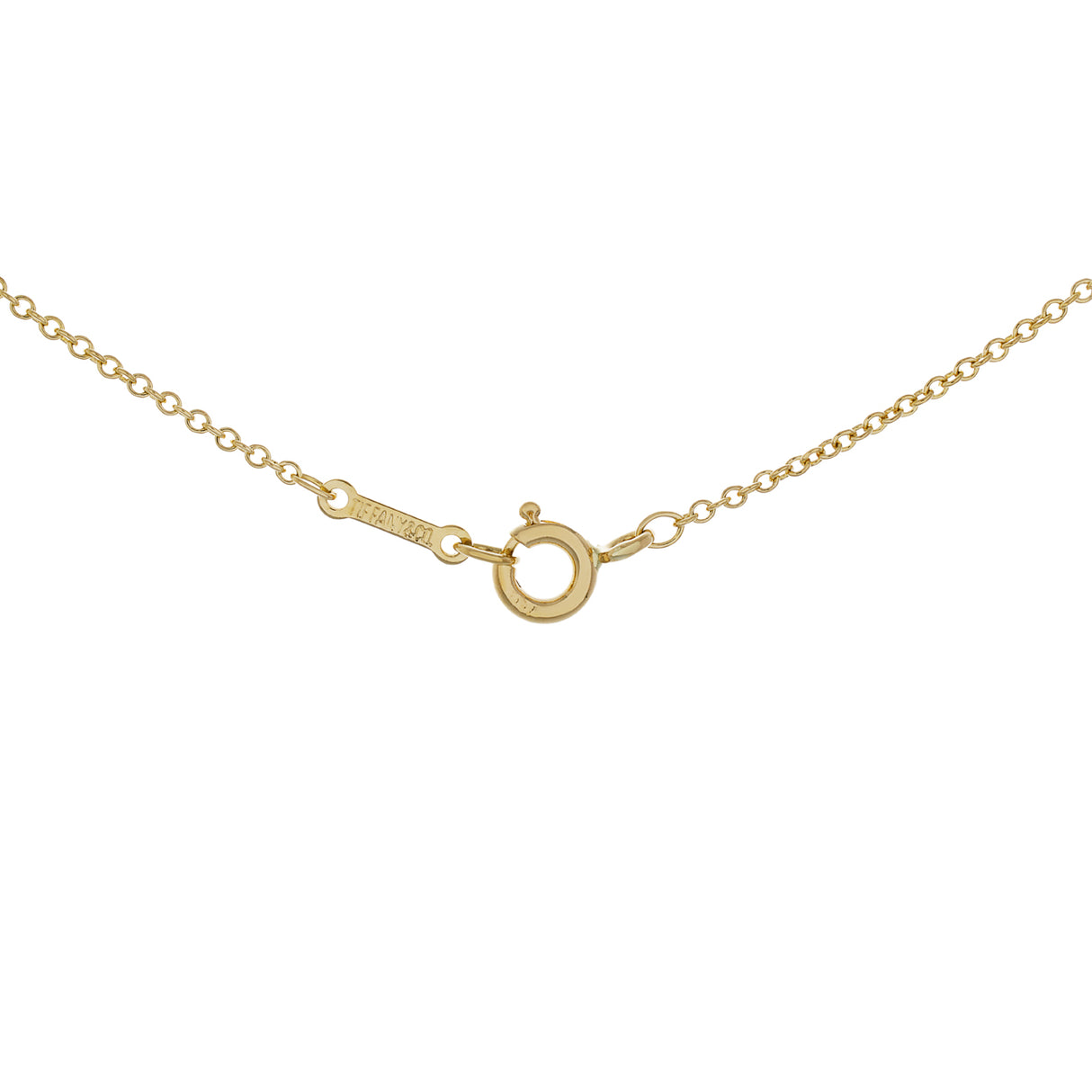 Tiffany & Co. 18K Yellow Gold Paloma Picasso Graffiti X Pendant Necklace Designer Jewellery Tiffany and Co