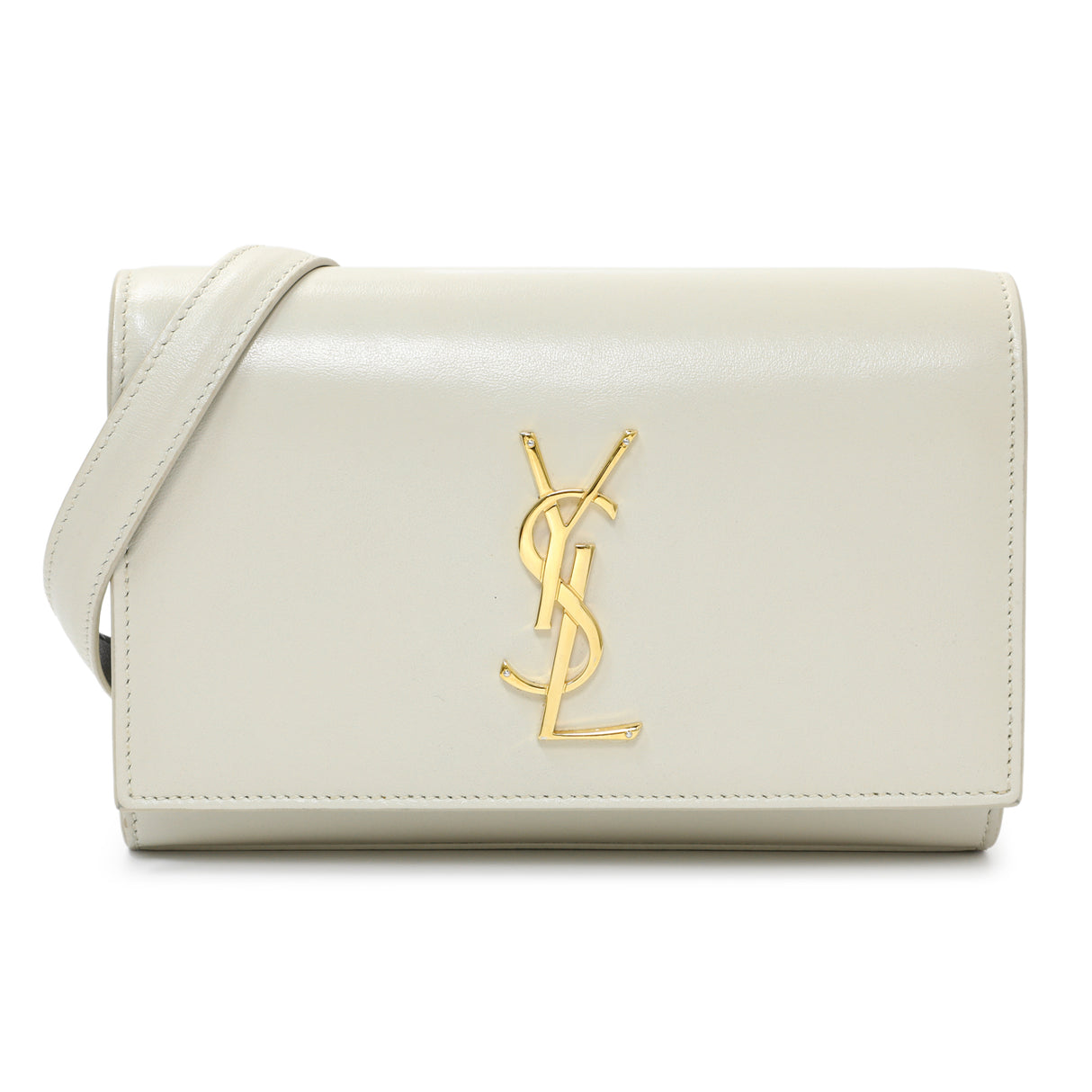Saint Laurent Ivory Calfskin Kate Belt Bag Handbags Saint Laurent