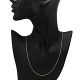 14K Yellow Gold Gold Box Link Chain Necklace