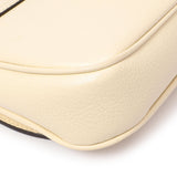 Gucci Ivory Pebbled Calfskin Medium Soho Flap Crossbody