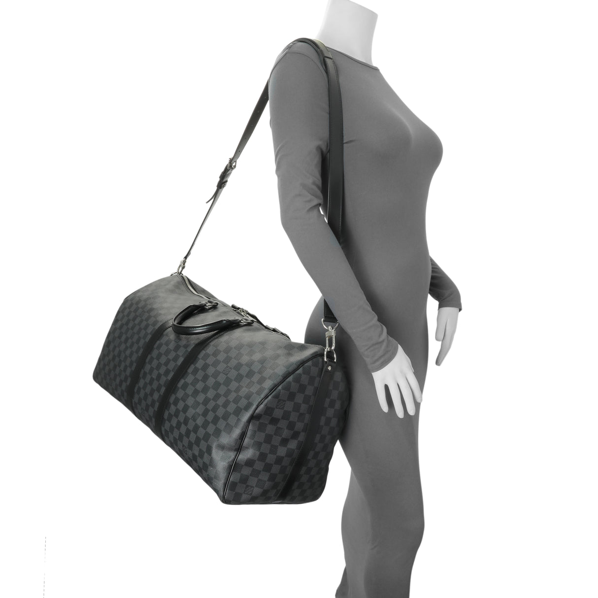 Louis Vuitton Damier Graphite Keepall Bandouliere 55 Handbags Louis Vuitton