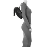 Chanel Black Lambskin Lax Tassel Shoulder Bag Handbags Chanel