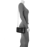 Saint Laurent Calfskin Crocodile Embossed Small Classic Monogram Kate Satchel Handbags Saint Laurent