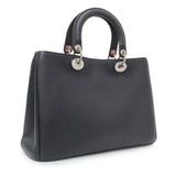 Christian Dior Black Bullcalf Medium Diorissimo Tote