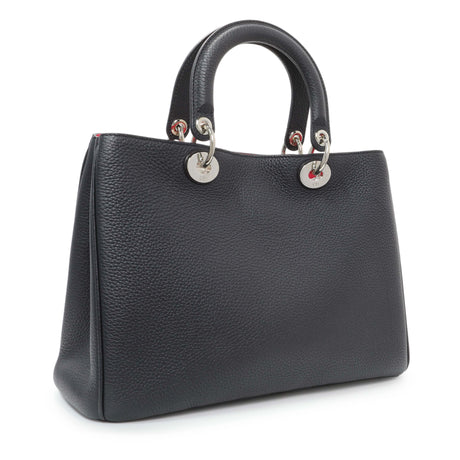 Christian Dior Black Bullcalf Medium Diorissimo Tote