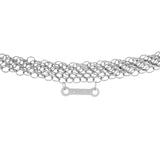 Tiffany & Co. Sterling Silver Open Heart Pendant w/ Mesh Necklace Designer Jewellery Tiffany and Co