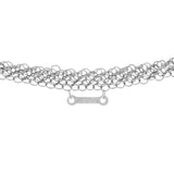 Tiffany & Co. Sterling Silver Open Heart Pendant w/ Mesh Necklace Designer Jewellery Tiffany and Co