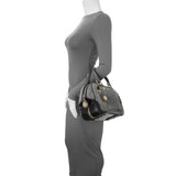 Louis Vuitton Grey Suede Stamped Alligator Embossed Havane Bowler PM Handbags Louis Vuitton