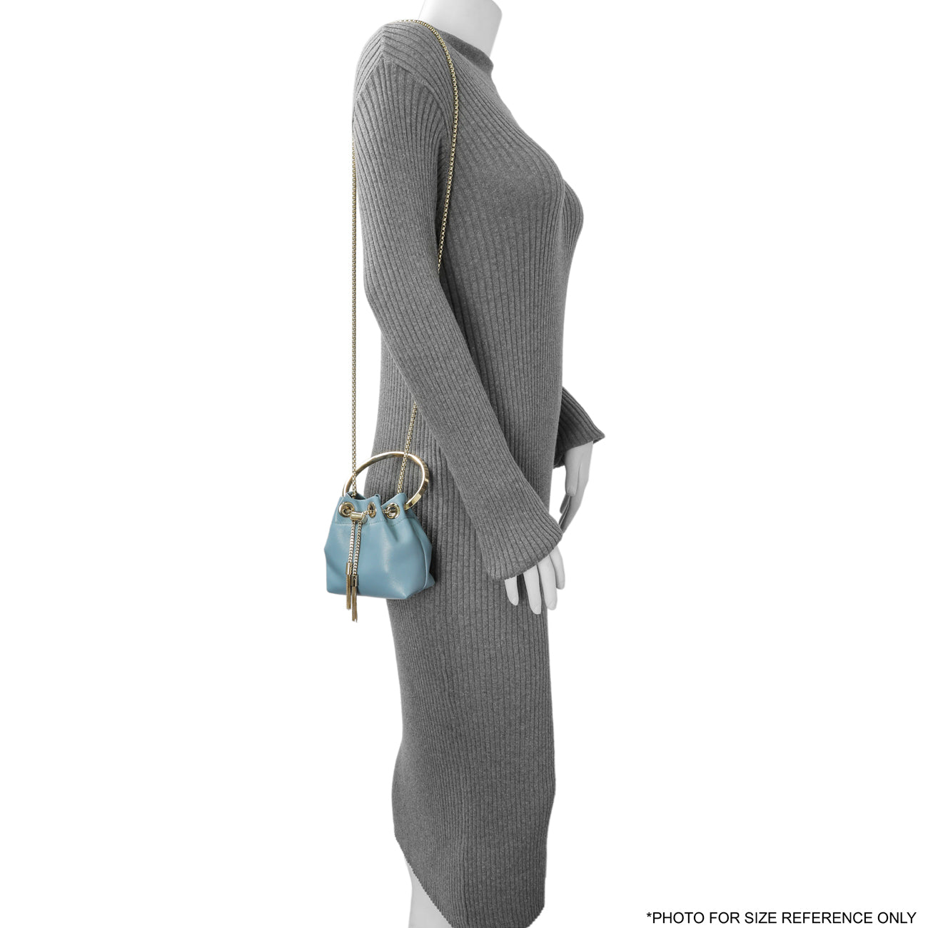 Jimmy Choo Blue Lambskin Micro Bon Bon Bag – Modaselle