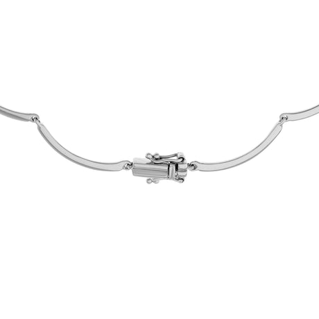 18K White Gold 1.50 Carat Black & White Diamond Necklace Fine Jewellery Modaselle