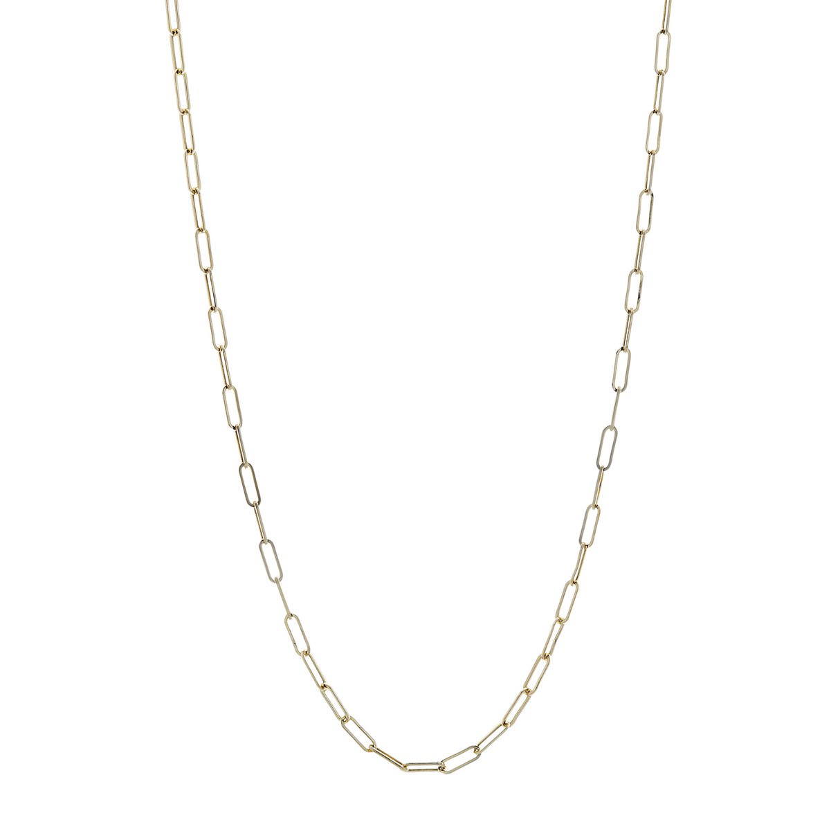 14K Yellow Gold Paperclip Chain Fine Jewellery Modaselle