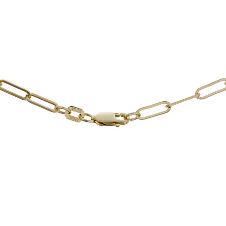 14K Yellow Gold Paperclip Chain Fine Jewellery Modaselle