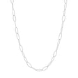 14K White Gold Oval Link Chain Fine Jewellery Modaselle