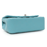 Chanel Blue Quilted Lambskin Mini Rectangular Flap Handbags Chanel