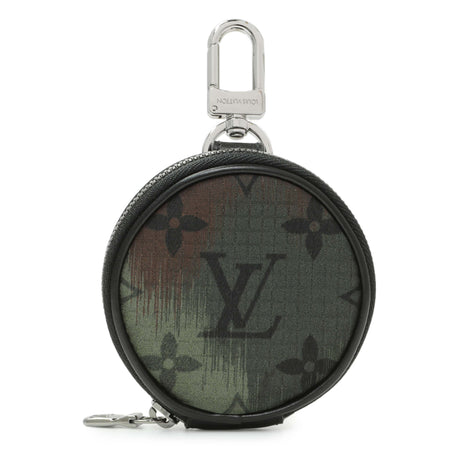 Louis Vuitton Camouflage Monogram Nylon Round Coin Pouch Accessories Louis Vuitton