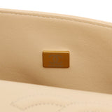 Chanel Beige Quilted Caviar Medium Double Flap Handbags Chanel