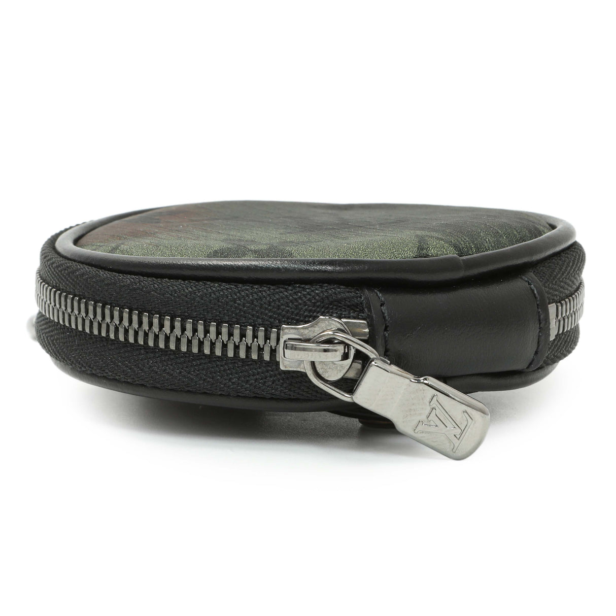 Louis Vuitton Camouflage Monogram Nylon Round Coin Pouch Accessories Louis Vuitton