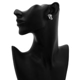 18K White Gold 1.96 Carat Bandeau Blossom Diamond Earrings Fine Jewellery Modaselle