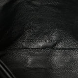 Saint Laurent Black Lambskin Diamond Quilted Becky Chain Wallet