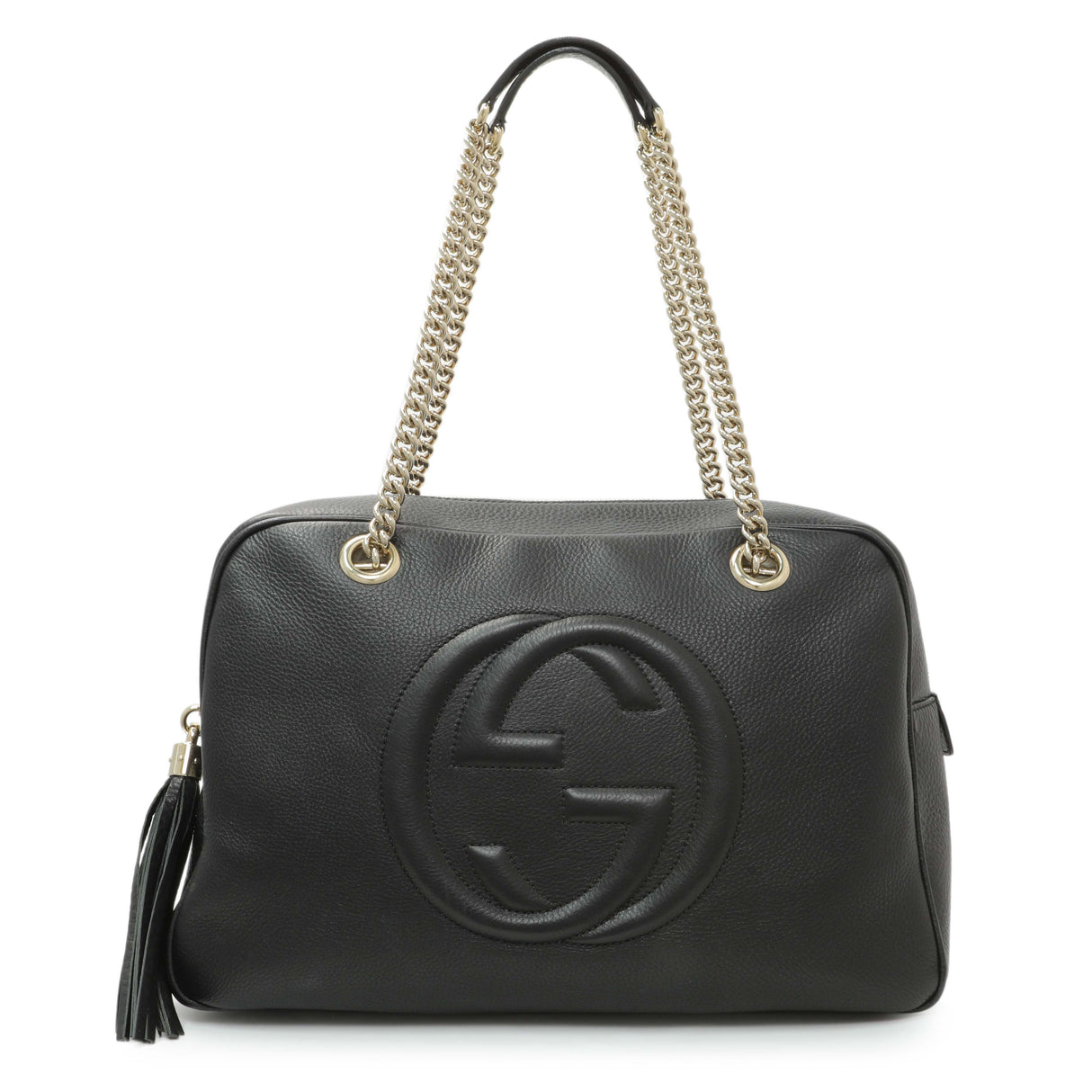 Gucci Black Calfskin Gucci Soho Bowler