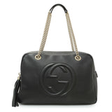 Gucci Black Calfskin Gucci Soho Bowler