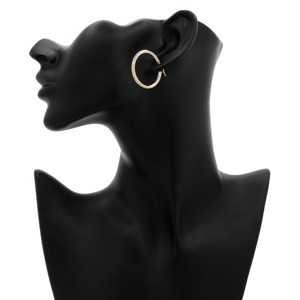 14K Yellow Gold Hoop Earrings Fine Jewellery Modaselle