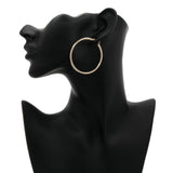 14K Yellow Gold Hoop Earrings Fine Jewellery Modaselle