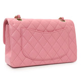Chanel Pink Quilted Lambskin Small Double Flap Handbags Chanel