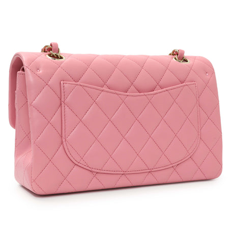 Chanel Pink Quilted Lambskin Small Double Flap Handbags Chanel
