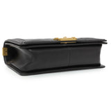 Chanel Black Quilted Lambskin Medium Boy Flap Handbags Chanel