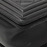 Chanel Black Quilted Lambskin Medium Boy Flap Handbags Chanel