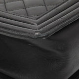 Chanel Black Quilted Lambskin Medium Boy Flap Handbags Chanel