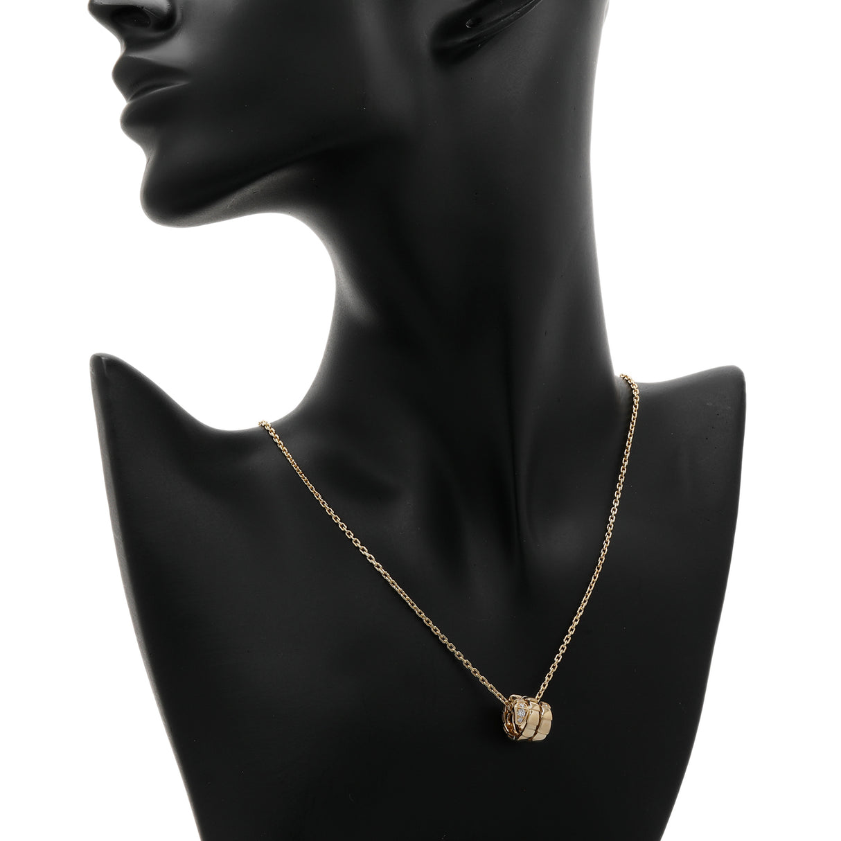 Bulgari 18K Yellow Gold Diamond Serpenti Viper Necklace Designer Jewellery Bulgari